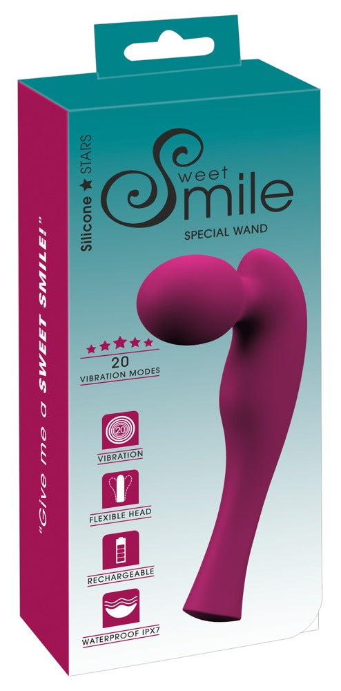 Sweet Smile - Massagestab mit ergonomisch geschwungenem Griff