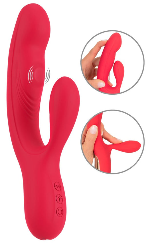 Sweet Smile - Rabbitvibrator mit Klopf-Funktion