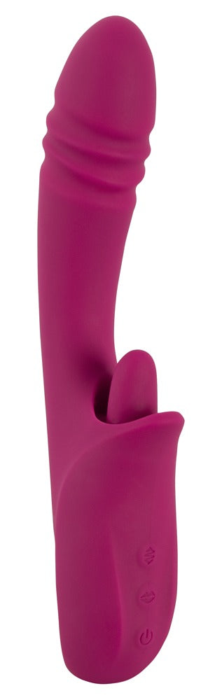 JAVIDA - Stoßvibrator mit softer Vibro-Zunge für Klitoris