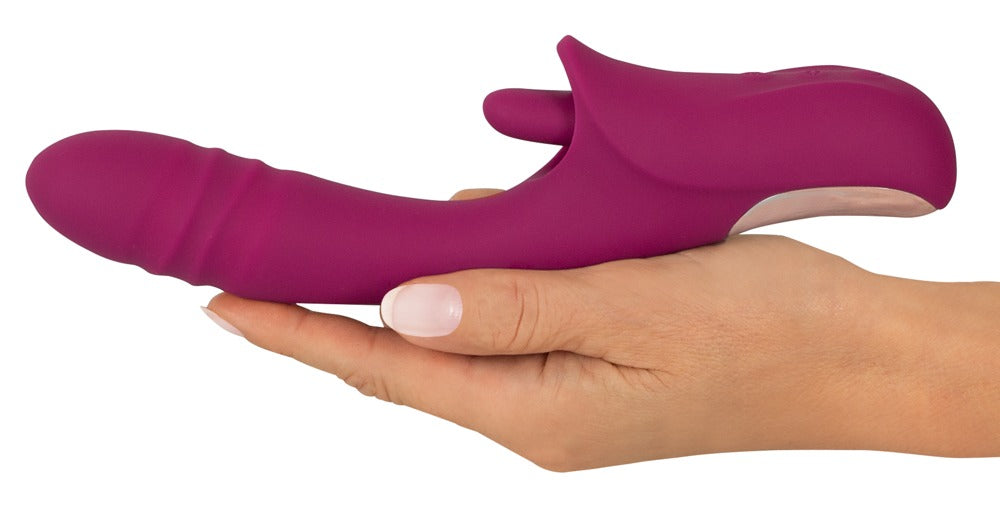 JAVIDA - Stoßvibrator mit softer Vibro-Zunge für Klitoris