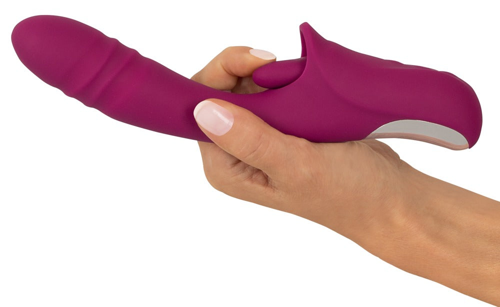 JAVIDA - Stoßvibrator mit softer Vibro-Zunge für Klitoris