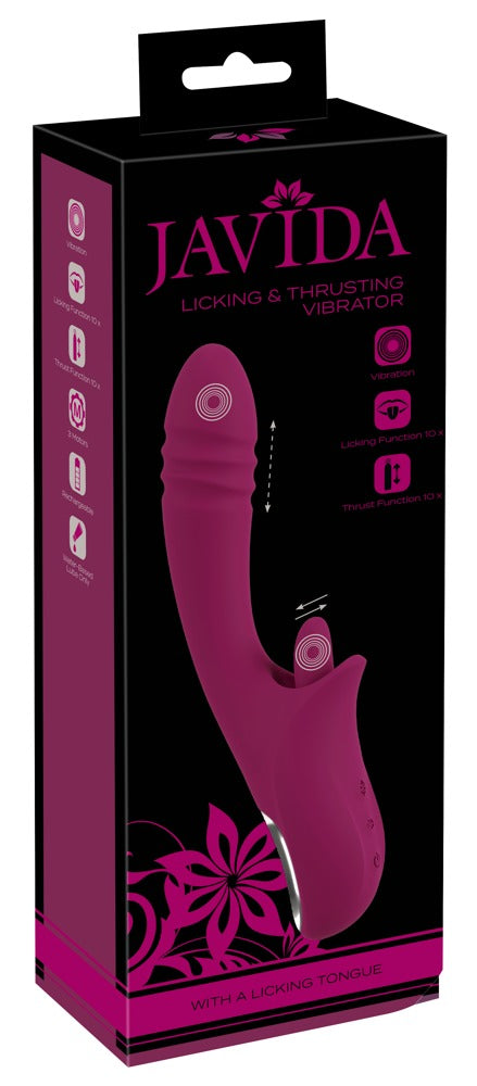 JAVIDA - Stoßvibrator mit softer Vibro-Zunge für Klitoris