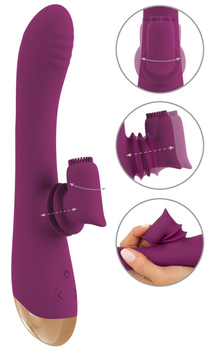 JAVIDA - Rabbitvibrator mit Moving-Klitoris-Stimulator