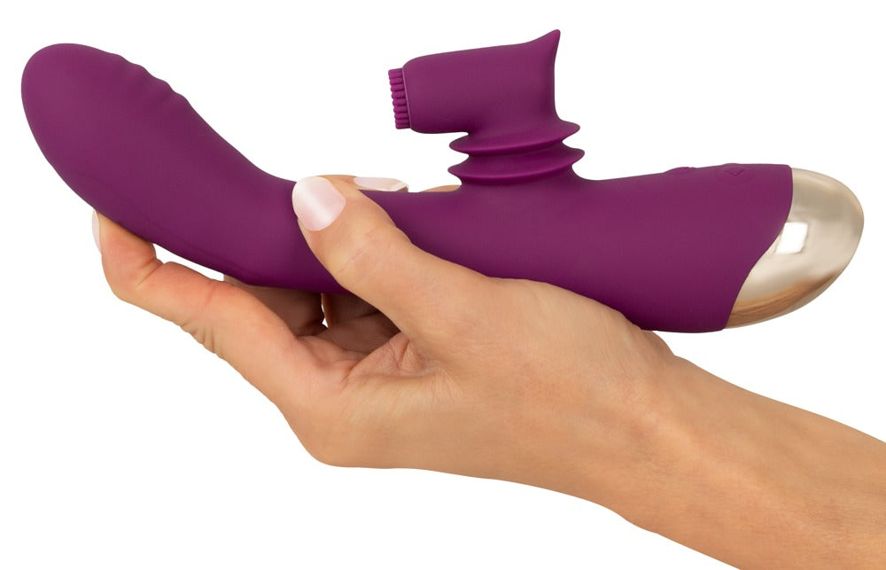 JAVIDA - Rabbitvibrator mit Moving-Klitoris-Stimulator