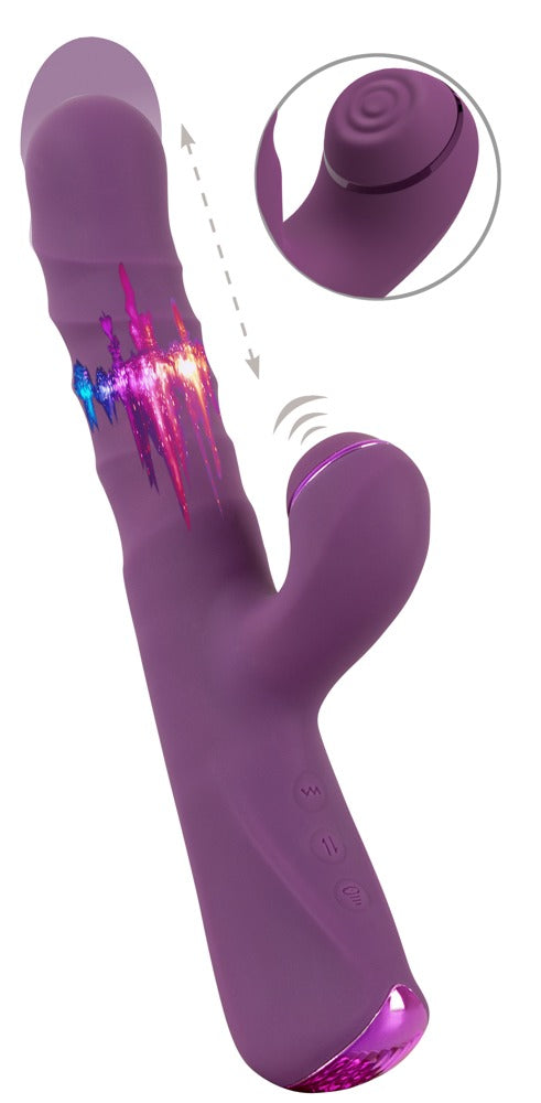 JAVIDA - Rabbitvibrator mit Stoß- und Klopf-Funktion