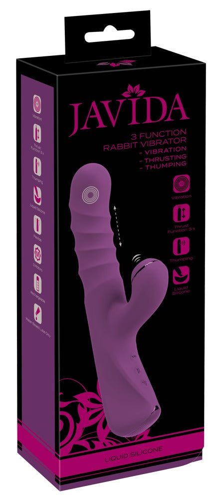 JAVIDA - Rabbitvibrator mit Stoß- und Klopf-Funktion