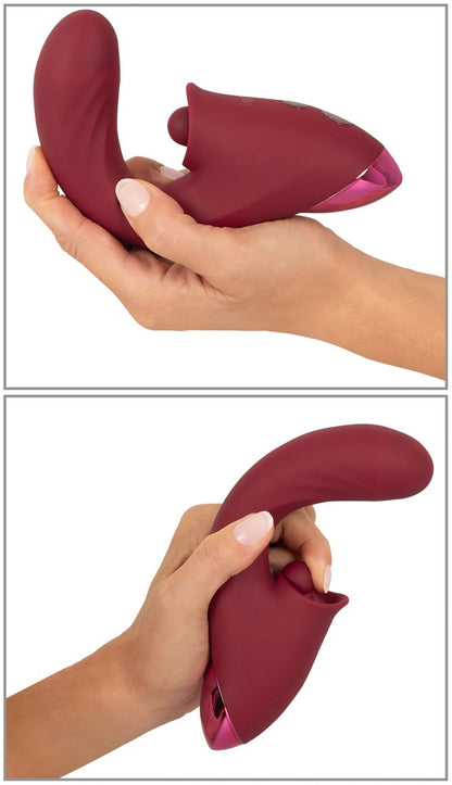 JAVIDA - Stoßvibrator mit klopfendem Klitoris-Stimulator