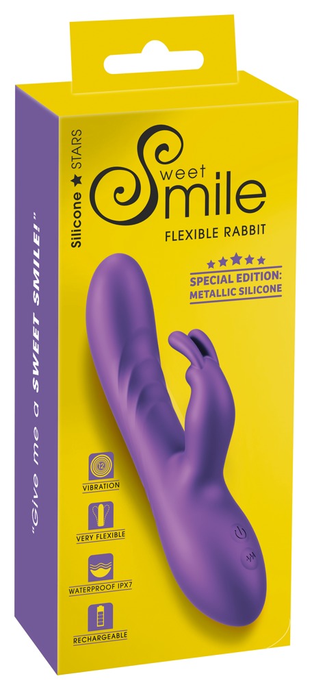 Sweet Smile - Rabbitvibrator im schimmernden Glossy-Look