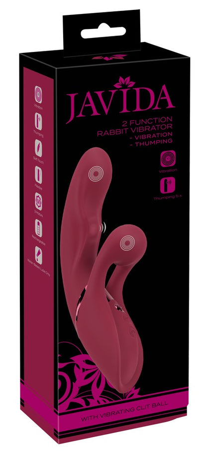 JAVIDA - Rabbitvibrator mit Klopf-Funktion