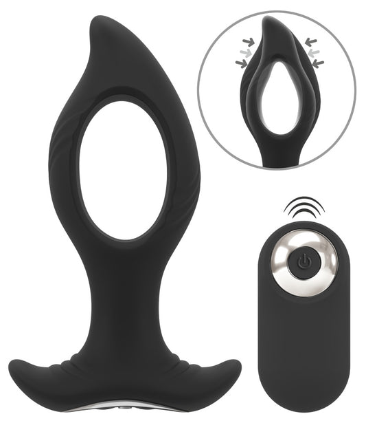 ANOS - Vibro-Analplug mit Loch-Design
