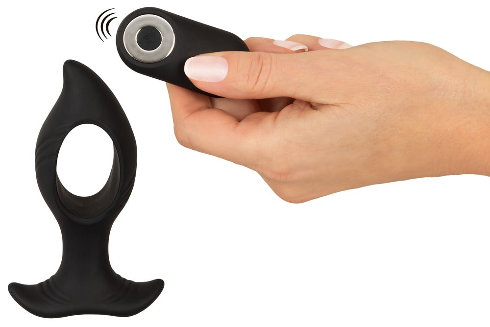 ANOS - Vibro-Analplug mit Loch-Design