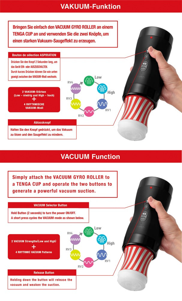 TENGA - Vacuum Gyro Roller - Masturbator