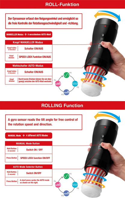 TENGA - Vacuum Gyro Roller - Masturbator