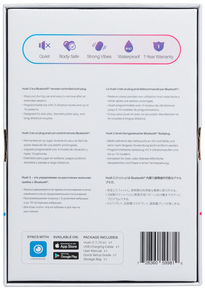 Lovense - Hush 2 - Vibro-Analplug