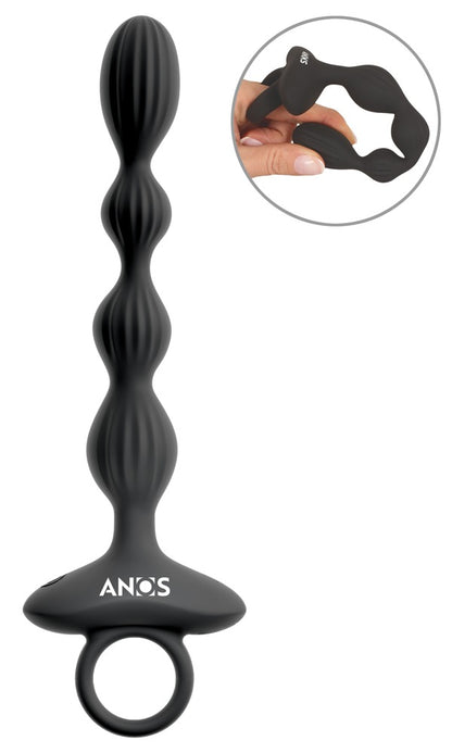 ANOS - Vibro-Analperlen mit Jumping-Vibrations