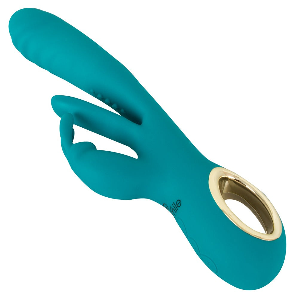 Rabbitvibrator mit Stoß-Funktion