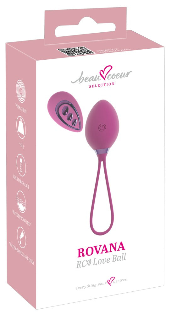 beau coeur - Vibro-Liebeskugel - Fernbedienung & 10 Modi
