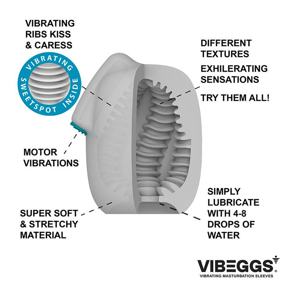 Vibrating Masturbation Sleeve Twisty Tongues