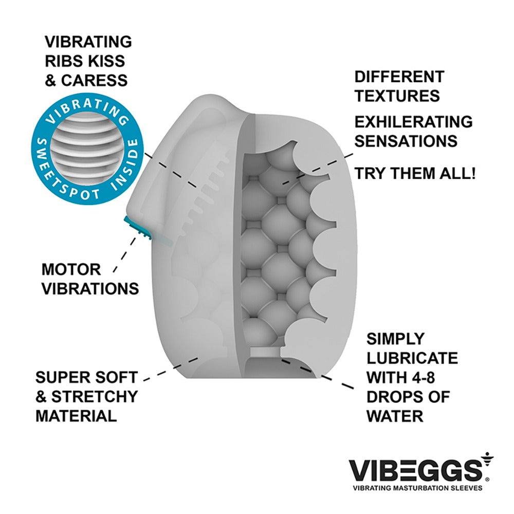 Vibeggs - Vibrierender Masturbator-Sleeve