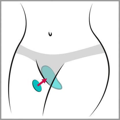 We-Vibe - Moxie+ Aqua - Panty-Vibrator mit Fernbedienung
