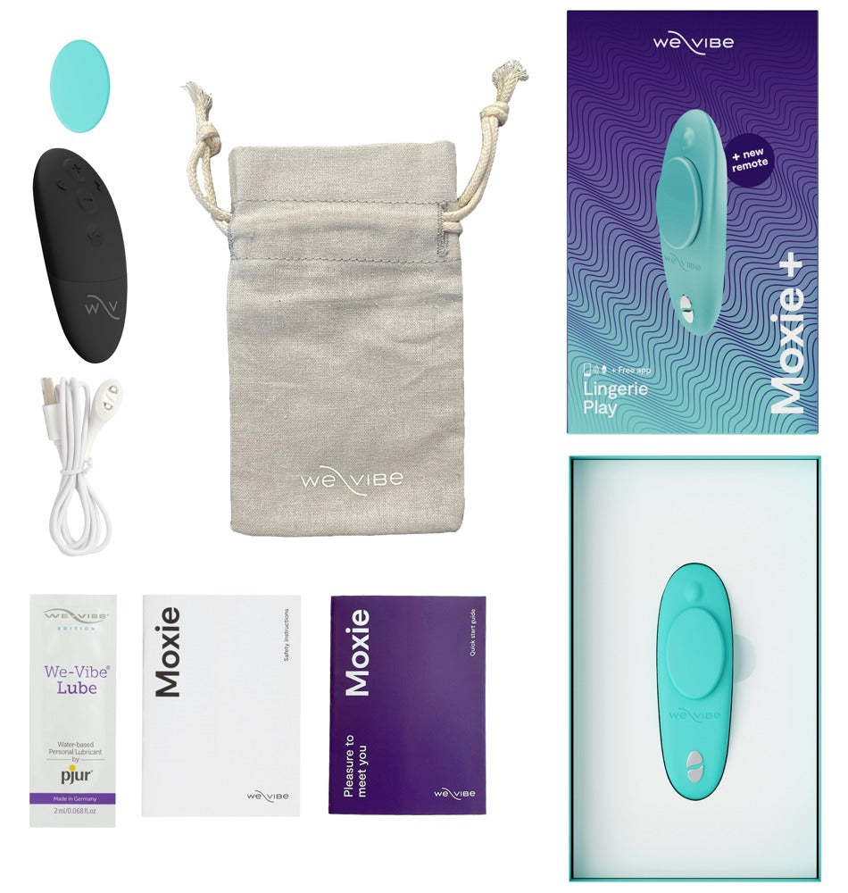 We-Vibe - Moxie+ Aqua - Panty-Vibrator mit Fernbedienung
