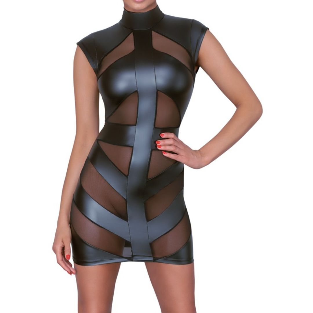 Minikleid im Mattlook mit Powernet-Einsätzen - OH MY! FANTASY