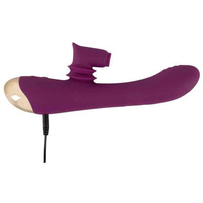  handliche 2 Function Vibrator with Moving Clitoris Tickler 