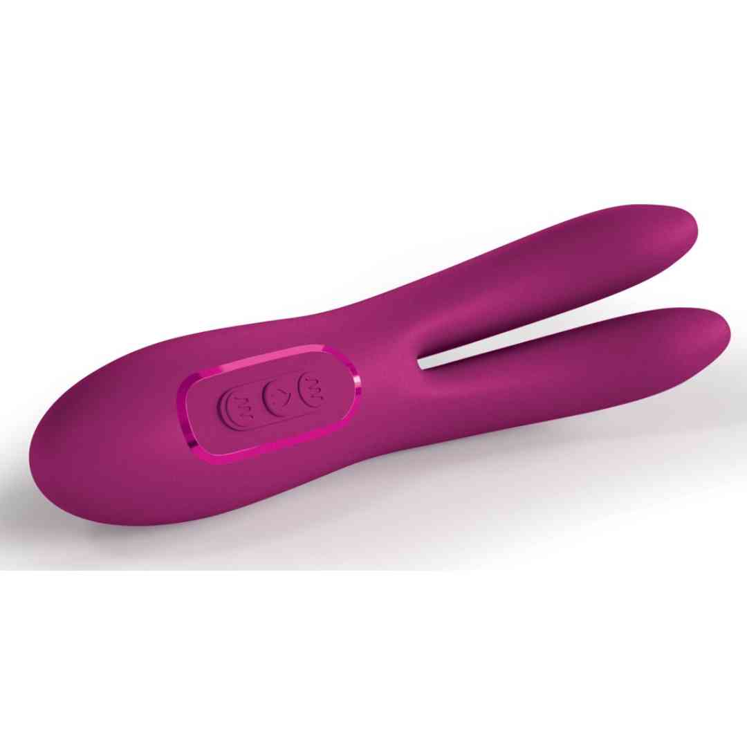 Vibrator mit 2 flexiblen Vibro-Ohren