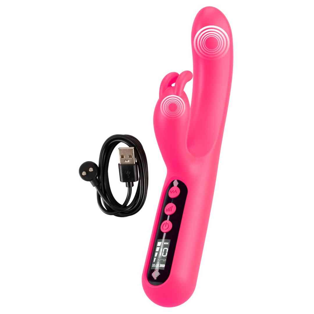 Pink Sunset Rabbit Vibrator; Ladekabel