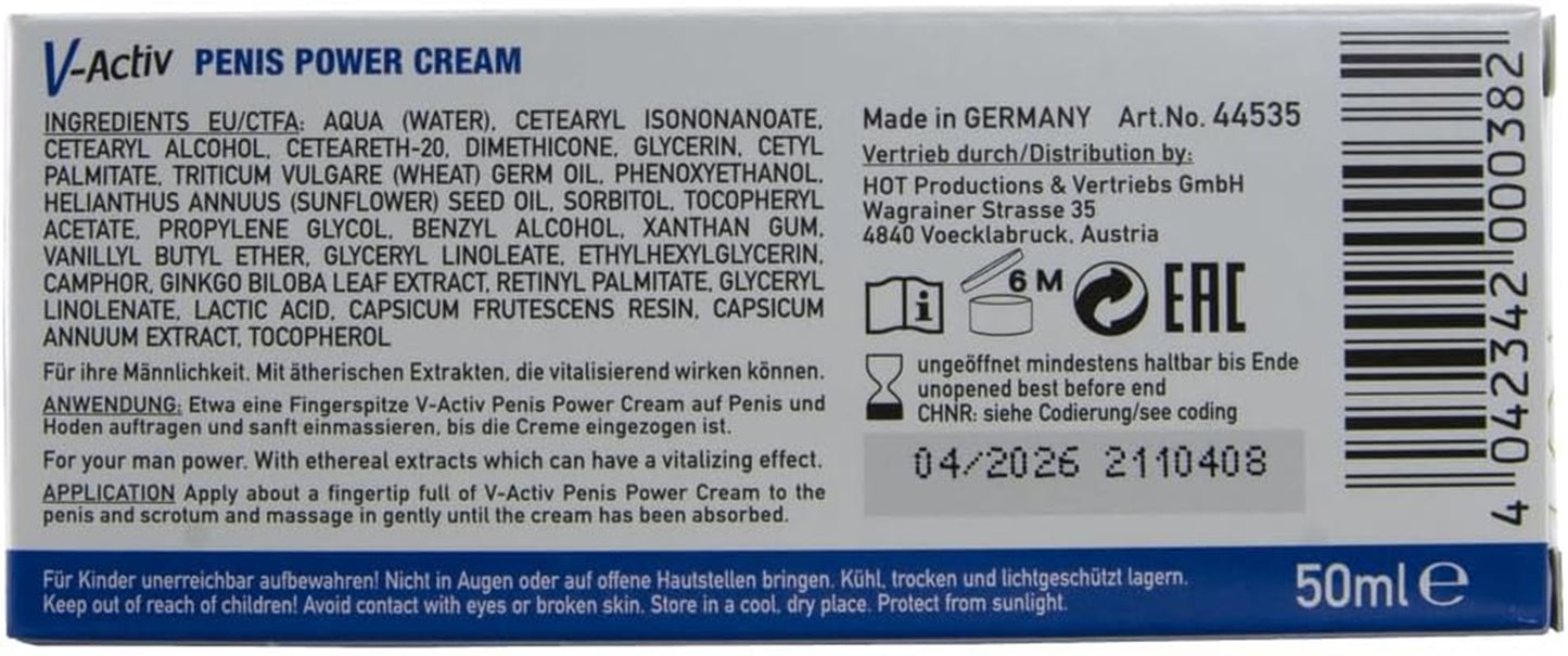 Hot - V-Activ - Penis-Power - Peniscreme