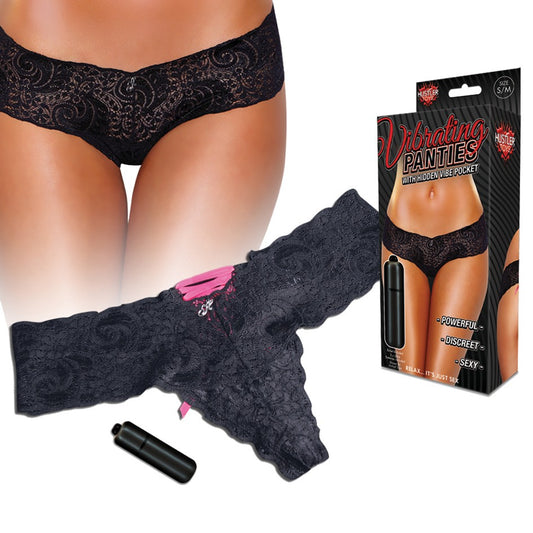 Hustler - Vibrating Panties Black/pink