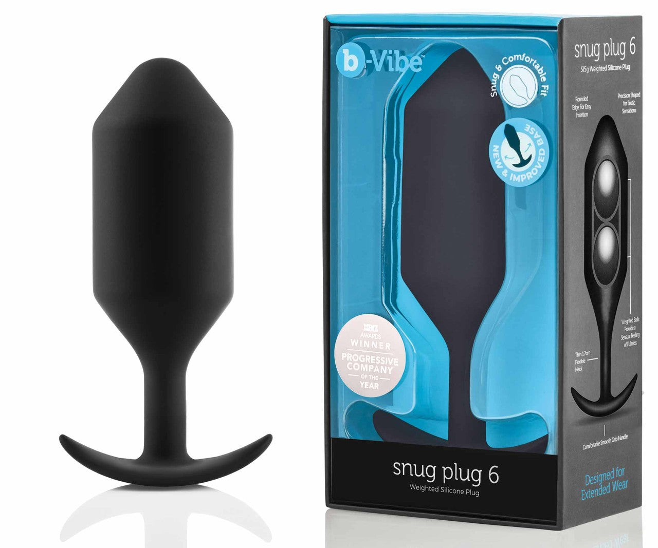 B-vibe - Snug Plug 6 - Gewichteter Analplug