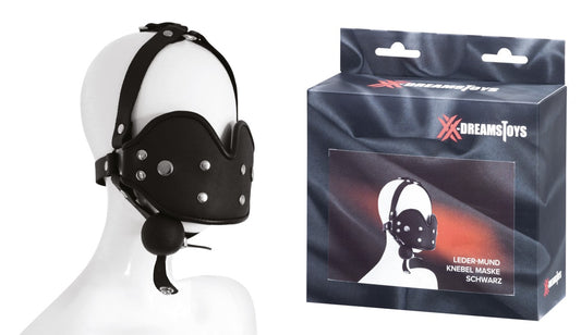 XX-DREAMSTOYS - Mund-Knebel-Maske aus Leder