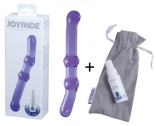 JOYRIDE - GlassiX Set - Hand gefertigter Glas-Dildo