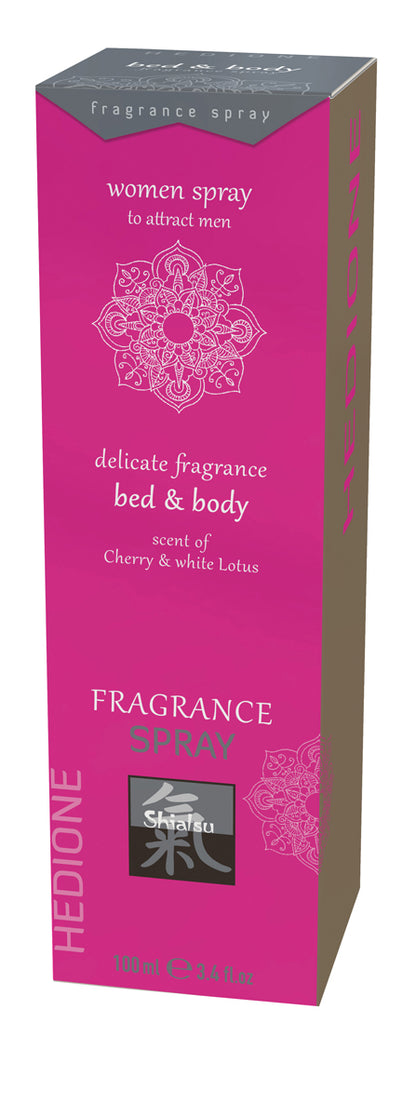 Shiatsu - Bed & Body Spray Pheromone -  White Lotus & Kirsche