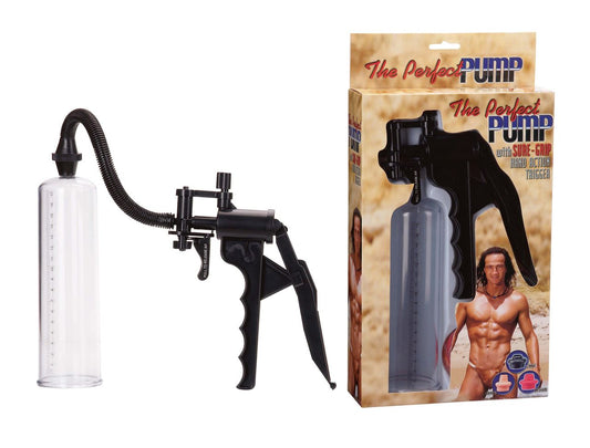 Seven Creations - The Perfect Pump - Penispumpe mit 3 farbigen Manschetten