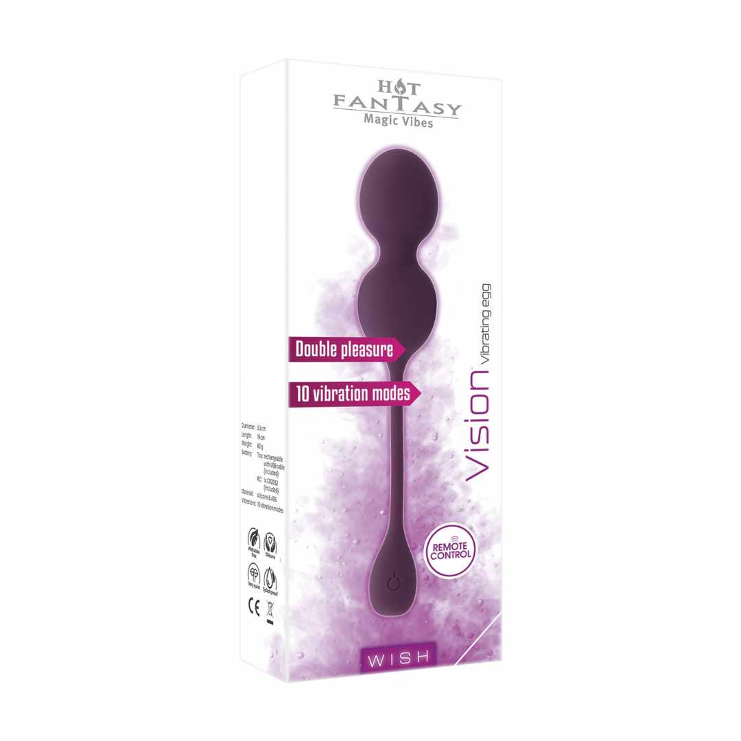 HOT FANTASY WISH Vision Vibrating Egg lila