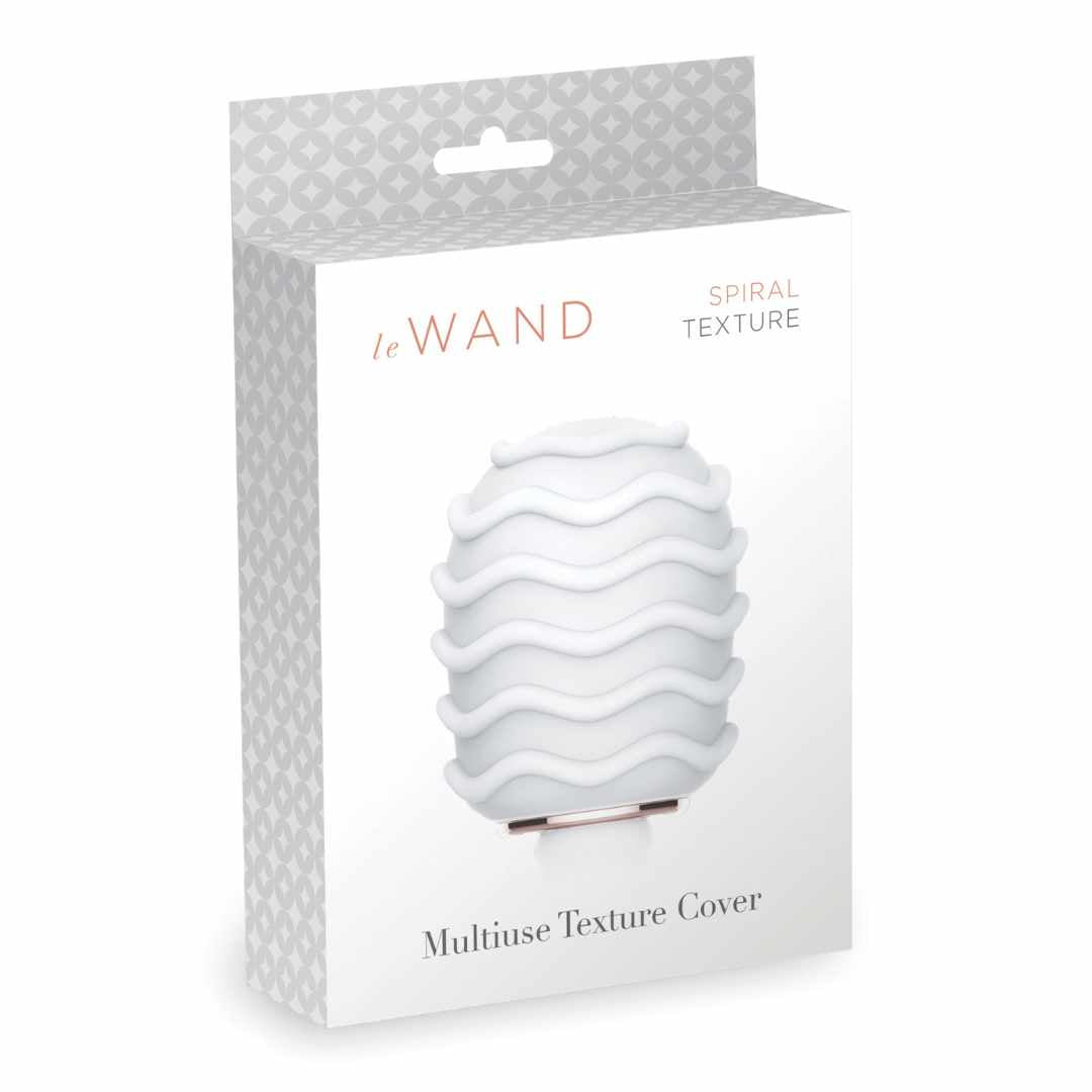 Le Wand Spiral Texture Cover white