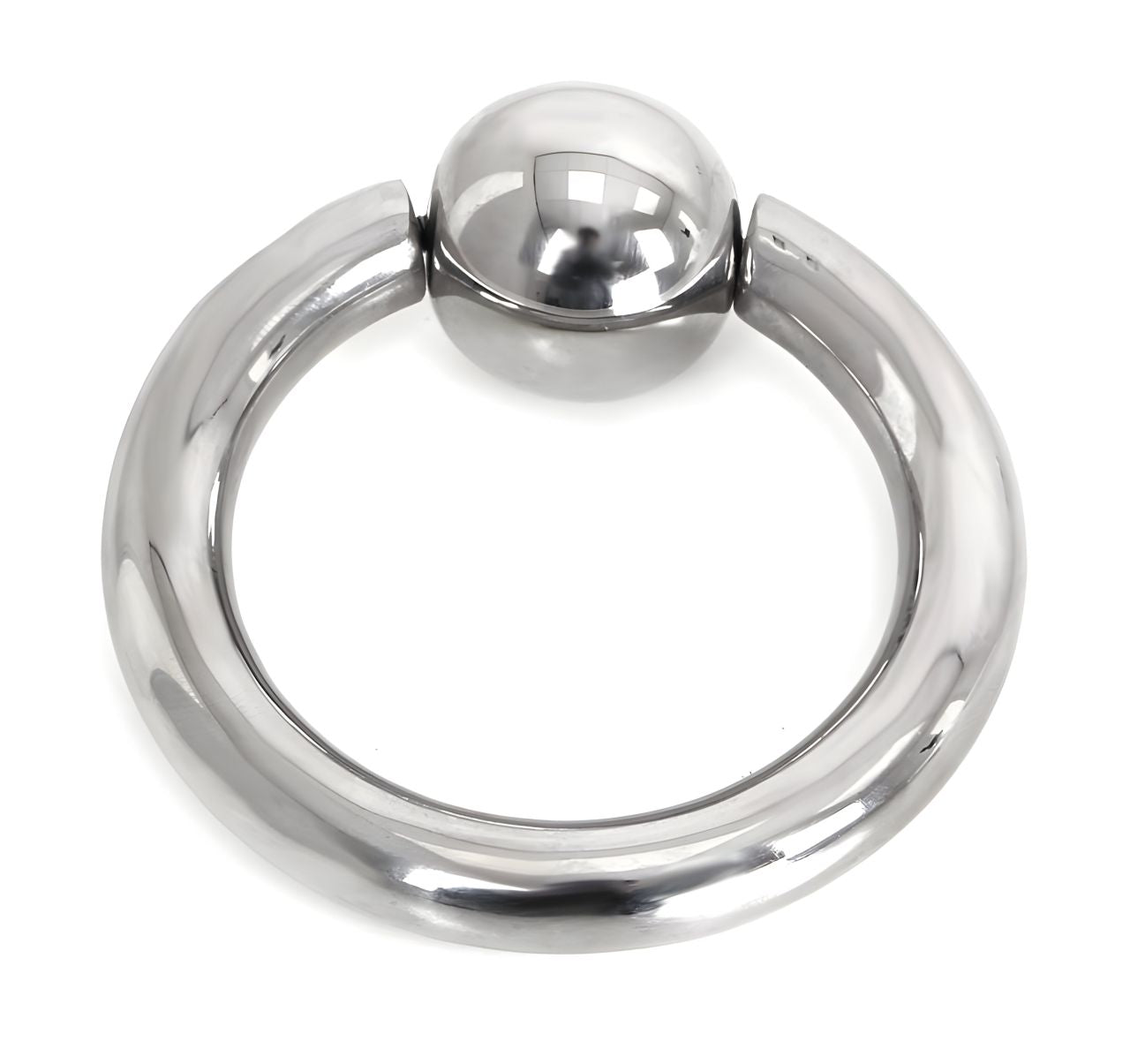 XX-DREAMSTOYS - Hex - Penisring aus Stahl mit Kugel