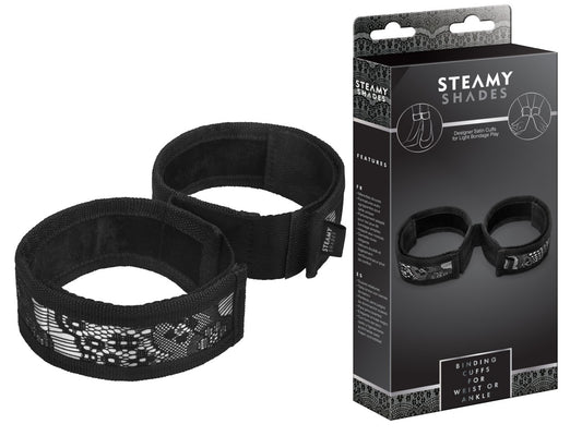 STEAMY SHADES - Weiche Handschellen mit Samt und Spitze