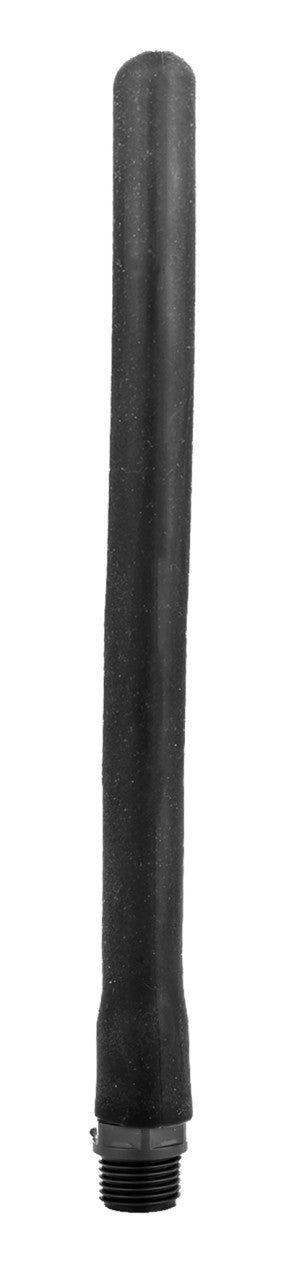 All Black - Gerippter schwarzer Dildo