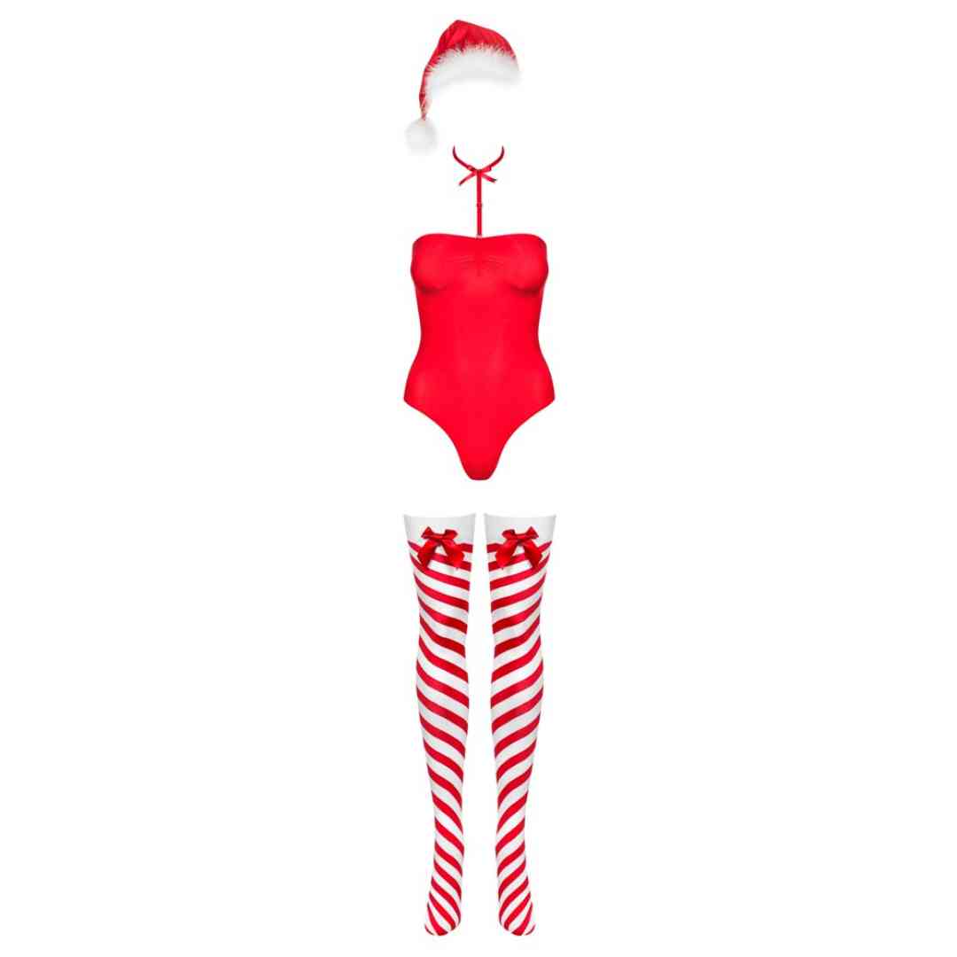 3-teiliges Weihnachts-Dessous-Set