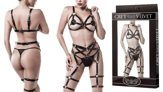 Grey Velvet - 3-teiliges Erotik-Set