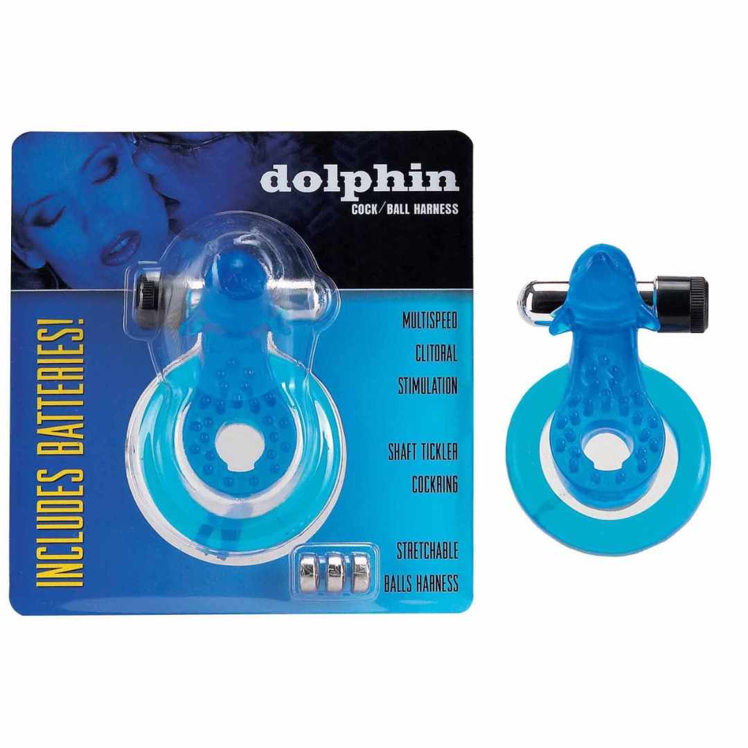 Cock & Ball Harness Dolphin blue