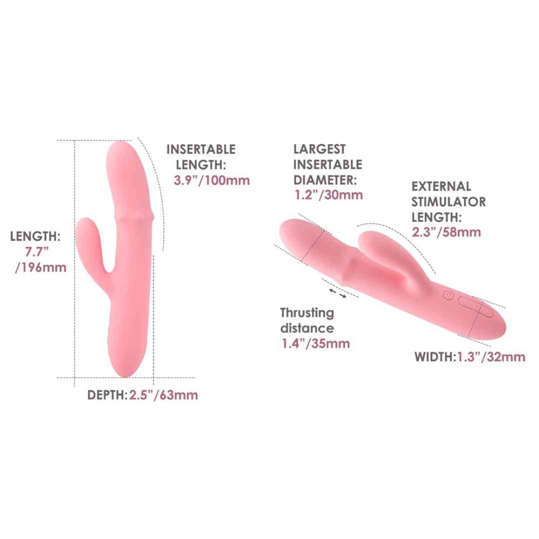 Interaktiver Rabbitvibrator
Mit beweglichem Massage-Perlenring