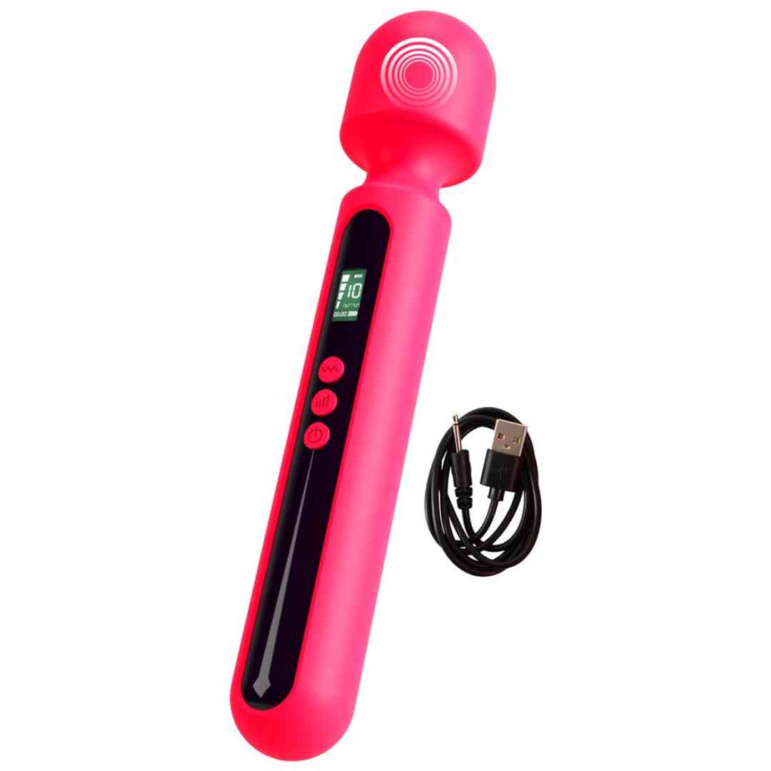 Pink Sunset Wand Vibrator mit Ladekabel