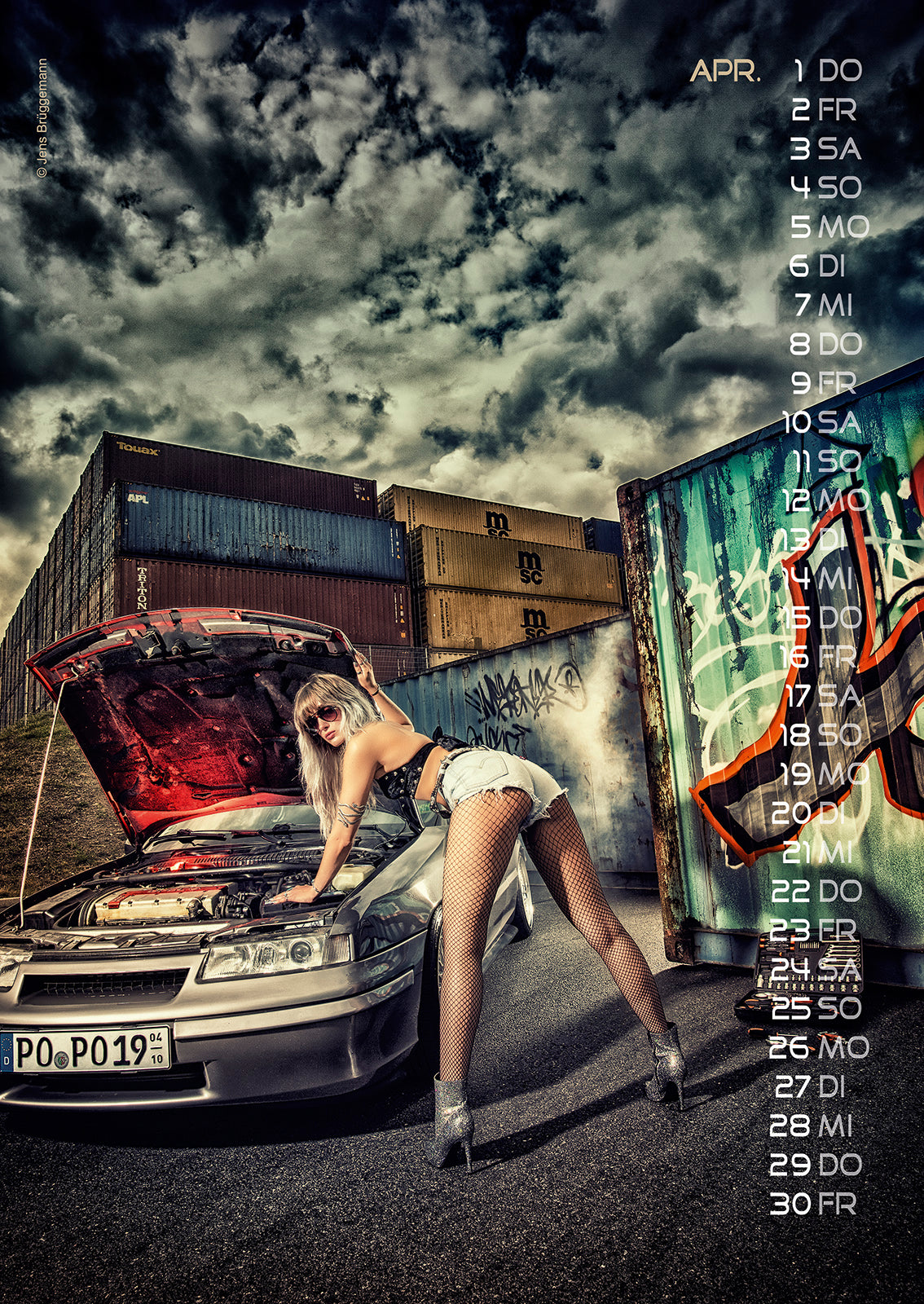 Sonstige - Cars & Girls Kalender 2027 Din A3