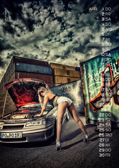 Sonstige - Cars & Girls Kalender 2027 Din A3