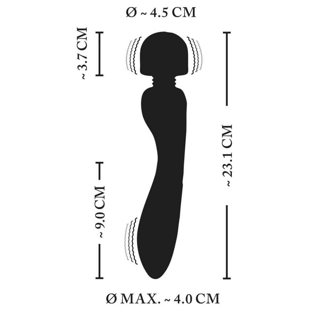 E-Stim Wand & Vibrator; Maße