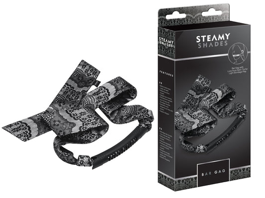 STEAMY SHADES - Stangenknebel mit Satinband